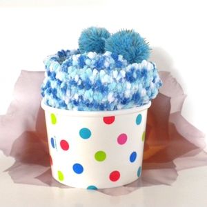 Blue Super Soft Cupcake Socks